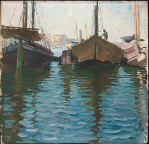 Venedig（面板上的油）