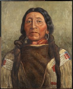 Pedro Cav-eta or Kai-ee-te（油画，镶嵌在画板上）