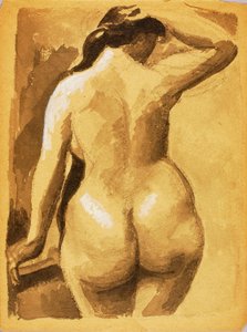 女性裸体背影