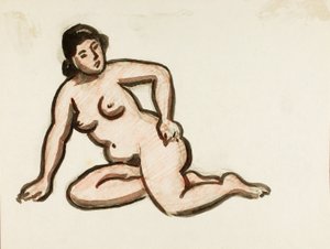 女性裸体 作者 卡尔·纽曼