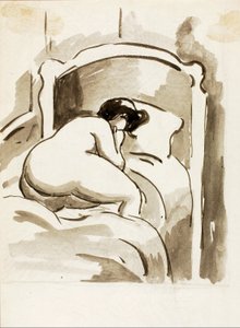女性裸体卧姿 作者 卡尔·纽曼