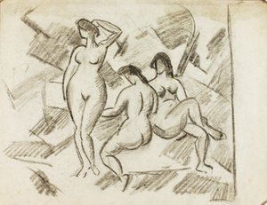 三组女性裸体 作者 卡尔·纽曼