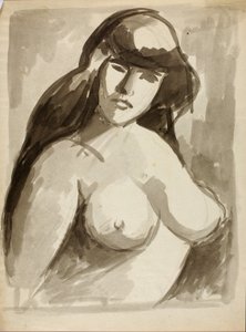 裸体女性躯干 作者 卡尔·纽曼