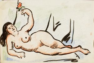 裸体卧姿 作者 卡尔·纽曼