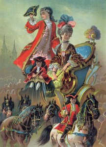 在战车中，来自&39;The Nutcracker&39;的插图，作者：ETA Hoffman（1776-1822）1883 作者 卡尔·奥弗丁格