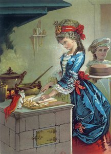 在厨房里，来自ETA Hoffman（1776-1822）1883年的&39;The Nutcracker&39;的插图