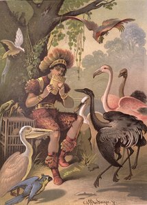 Papageno the Bird-Catcher，来自Wolfgang Amadeus Mozart的“魔笛”（1756-91）