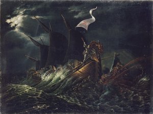 弗里斯乔夫杀死了两只海洋巨魔 作者 卡尔·彼得·莱曼