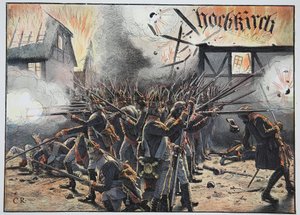 1758年8月，在Hochkirch的夜幕降临 作者 卡尔·劳士林