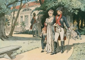 普鲁士国王弗雷德里克威廉三世（1770-1840）和他的妻子路易斯女王（1776年至1810年），于1800年在帕雷兹