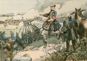 弗雷德里克大帝（1712-1786）于1745年在霍恩弗里德贝格战役中