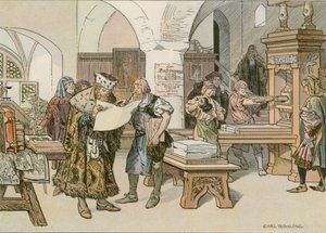John Cicero于1490年参加Stendal的第一本书籍打印机 作者 卡尔空白