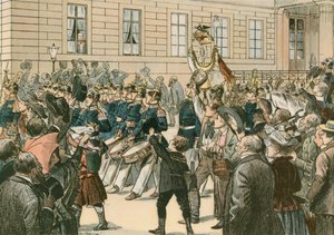 威廉一世，普鲁士国王和第一位德国皇帝（1797-1888）在“历史角落窗口” 作者 卡尔空白