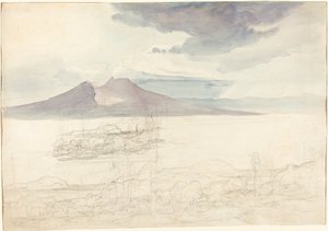 维苏威火山和佩莱格里诺山的全景图 作者 卡尔·罗特曼