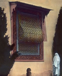 摩洛哥北部，后宫的窗户，拍摄日期：约 1910 年。卡尔-西蒙档案馆 作者 卡尔·西蒙