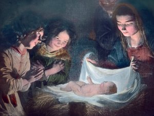 神圣家族西班牙巴洛克画家巴托洛梅-埃斯特万-穆里略（1617 - 1682 年）的画作。图片日期：约 1900 年。卡尔-西蒙档案馆