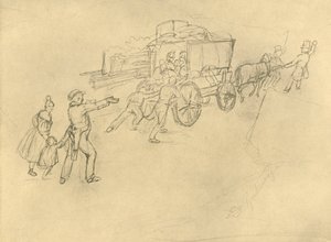 Thespiskarren演员，19世纪中叶，大约在1924年。 作者 卡尔·斯皮茨维格