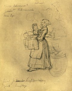 女服务员，十九世纪中叶，c1924。 作者 卡尔·斯皮茨维格