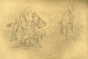 意大利的陌生人，19世纪中叶，c1924。 作者 卡尔·斯皮茨维格