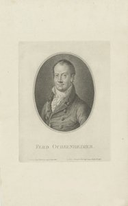 费迪南德·奥赫森海默（Ferdinand Ochsenheimer）1767-1822年肖像，1807年。 作者 卡尔·特劳格特·里德尔