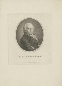作曲家Johann Friedrich Reichardt 1752-1814的肖像，1814年。 作者 卡尔·特劳格特·里德尔
