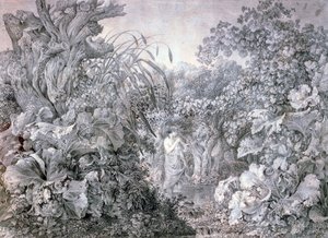 魏登纳森林中的女孩》，约1777-1835年