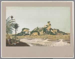 爪哇岛的石灰岩
