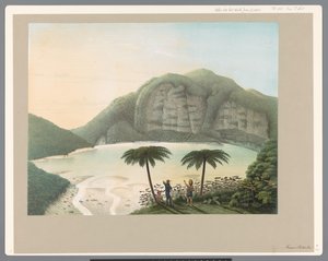 爪哇帕托查火山的火山口湖
