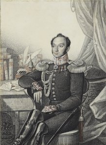 亚历山大·伊万诺维奇·德国人肖像，1822年。