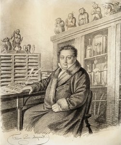 保罗·路德维希·保罗·希灵男爵的肖像1786-1837年，摄于1822年。 作者 卡尔·冯·汉佩尔恩