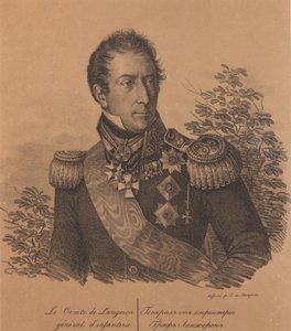 亚历山大·安德罗·德·朗格朗伯爵的肖像1763-1831，1820。
