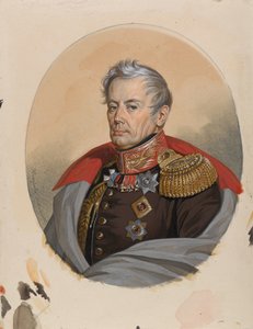 彼得·彼得罗维奇·科诺夫尼岑伯爵（Pyotr Petrovich Konovnitsyn 1764-1822）肖像，1820年代初期。 作者 卡尔·冯·汉佩尔恩