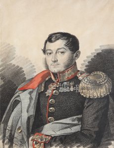 彼得·尼古拉耶维奇·耶莫洛夫（1787-1844）的肖像，1820年代。