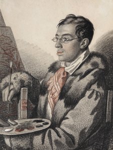 自画像，1820-1823年。