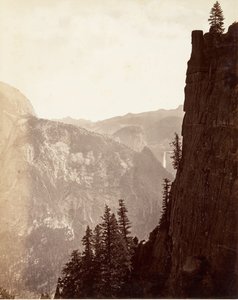 优胜美地总览》，约1872年，约1876年印刷。 作者 卡尔顿·E·沃特金斯。