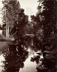 南穹顶，6000英尺，优胜美地，约1872年，约1876年印刷。 作者 卡尔顿·E·沃特金斯。