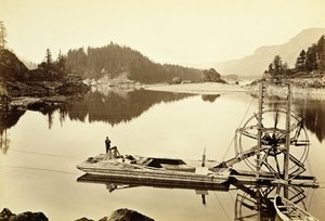 浮动鲑鱼轮，级联，1867年