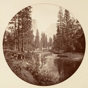 [加州优胜美地国家公园]，约1878年。