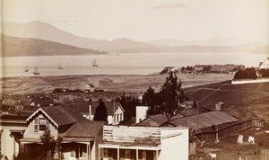 旧金山的索萨利托（Sausalito），塔马尔派（Tamalpais）和理查森湾（Richardson&39;s Bay）