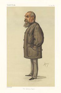 理查德·弗朗西斯·伯顿船长 - 肖像站立 作者 卡洛（1839-89）佩莱格里尼