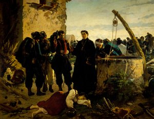 安娜-库米奈罗在1859年圣马蒂诺战役后几天被发现死亡，作者是卡洛-阿德莫洛（1825-1911）。