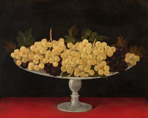 金属板上的葡萄，背面（金属板上的油彩） 作者 Carlo Antonio Procaccini