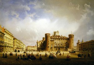 1852年都灵广场城堡 作者 卡洛·博索利