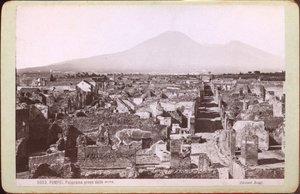 庞贝全景，约 1880 年（照片）
