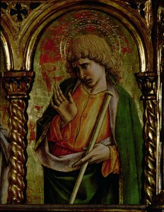 St. James the Less，详细信息来自SantEmidio polyptych，1473 tempera，面板细节为76636 作者 Carlo Crivelli