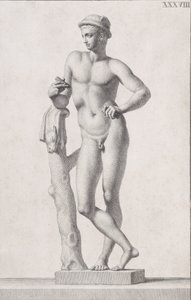 墨丘利雕像，1734年 作者 乔凡尼·多梅尼科·坎皮利亚