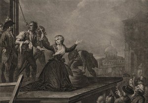 1794年5月10日，在断头台前，国王的姐姐法兰西·埃丽莎贝丝夫人c。 1795年