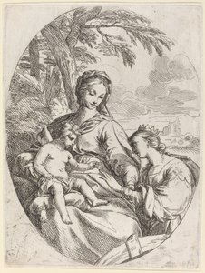 圣凯瑟琳的神秘婚姻 作者 卡洛·马拉塔（Carlo Maratta）