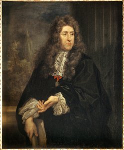 安德烈·勒诺特 (Lenotre) (1613-1700) 的肖像，国王花园的设计师 Carlo Maratta (1625-1713) 17 世纪太阳画作。 1,12x0,85 米 作者 卡罗·马拉塔或马拉蒂