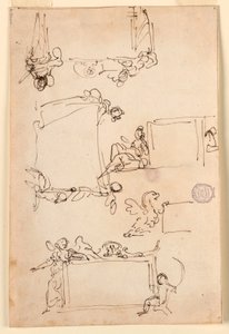 素描，牌匾草图，约 1750 年